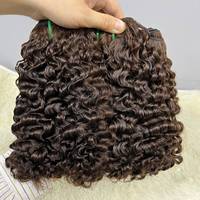 Paquete de Cabello Rizado Birmano SDD, Super Double Drawn, 100% Cabello Humano, 100g por Paquete