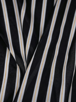 Tissu en coton à rayures noires et blanches, fibre végétale, largeur 57,09 pouces, tissu pour vêtements vendu au mètre pour la confection de vêtements