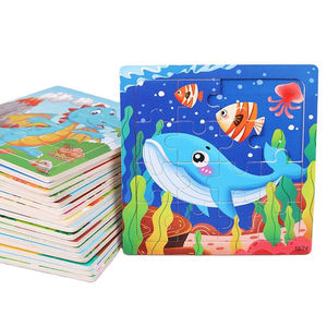 <span class=keywords><strong>Montessori</strong></span> educativi 16 pezzi Puzzle giochi oceano animale Puzzle da tavolo di apprendimento giocattoli per bambini ragazzi ragazze - Product Image 1