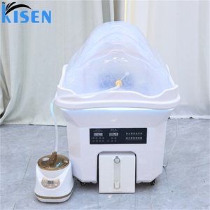 เครื่องสปาผมสไตล์ยุโรป Kisen รุ่น Bac Zen-flow สำหรับร้านเสริมสวย ดีไซน์ไร้ท่อ พร้อมถังเก็บน้ำร้อน 2 ถัง - Product Image 4