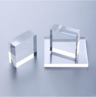 Bloc acrylique transparent personnalisé en usine pour support avec impression de logo de marque