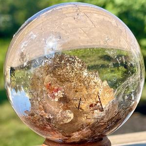 Esfera de Cristal Verde Fantasma Natural Pulida, Bola de Piedra Curativa para Decoración del Hogar, Suministro al por Mayor de Fábrica - Product Image 5