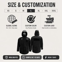 Fabricant OEM ODM – Vêtements de travail personnalisés, imperméables, respirants, avec coutures scellées, coupe-vent, à capuche, pour l'extérieur