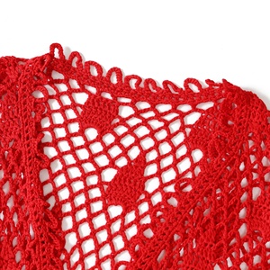 Amzn AE fb eb tiktok <span class=keywords><strong>Shein</strong></span> Femmes Longues Cardigans Tricot Pull Ouvert Devant Cascade Dentelle Crochet Glands Pull <span class=keywords><strong>Cardigan</strong></span> - Product Image 4