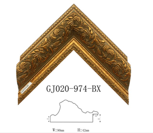 Cuadro de lienzo de plástico de color dorado barroco, pintura fotográfica, <span class=keywords><strong>marcos</strong></span> similares a madera <span class=keywords><strong>para</strong></span> decoración del hogar - Product Image 1
