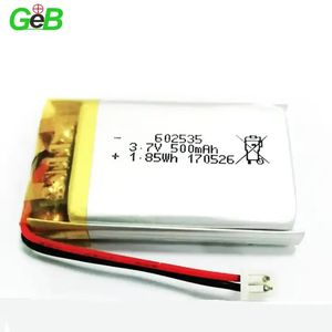 Geb แบตเตอรี่ลิเธียมโพลิเมอร์ขนาดเล็กแบบชาร์จไฟได้สำหรับ GPS ติดตาม3.7V Lipo <span class=keywords><strong>602535</strong></span>โรงงาน702035 3.7V 500mAh 400mAh - Product Image 3