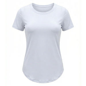 Camiseta deportiva personalizada para mujer, de secado rápido, manga corta, para verano, entrenamiento, correr, ejercicio, gimnasio. - Product Image 6