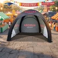 Tente gonflable personnalisée 10x10, dôme à air de marque avec entrée, tente igloo gonflable pour événements, cliniques vétérinaires, festivals culinaires