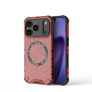 เคสโทรศัพท์ฝาหลังแม่เหล็กกันกระแทกแบบรังผึ้งสี่มุมสำหรับ iPhone 17 Pro - Product Image 2