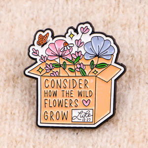 Il nuovo prodotto in 14 stile prega su di esso Idea lettera gesus cita spilla graziosa creativa in smalto morbido con lettere - Product Image 4