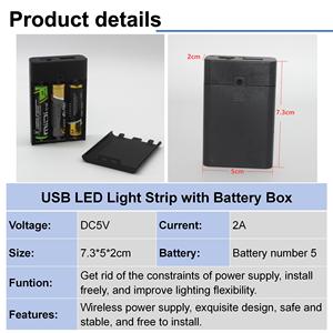 Vendita calda 5V <span class=keywords><strong>USB</strong></span> batteria <span class=keywords><strong>2835</strong></span> <span class=keywords><strong>SMD</strong></span> <span class=keywords><strong>Led</strong></span> striscia di luce con 11 tasti telecomando