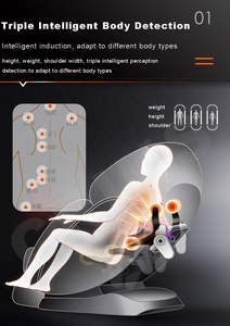 Ningde Crius-Silla <span class=keywords><strong>de</strong></span> <span class=keywords><strong>Masaje</strong></span> <span class=keywords><strong>de</strong></span> gravedad cero con calor, masajeador eléctrico 4D con masajeador <span class=keywords><strong>de</strong></span> cuerpo completo - Product Image 3