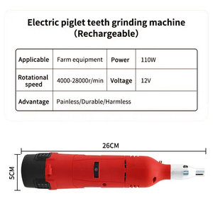 Musyder, herramientas portátiles personalizadas para el cuidado de los dientes dentales de cerdo veterinario, molinillos eléctricos para prevenir el crecimiento excesivo de dientes de cerdo - Product Image 4