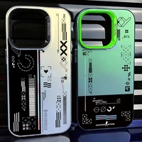 Étui de téléphone portable PC de style rétro classique pour les modèles 11-17 avec design laser