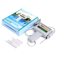 Testeur portable électronique de pH/Cl2 pour piscine CL002, détecteur de qualité de l'eau au chlore, pH-mètre carré OEM pH 7.2-7.8 Cl2