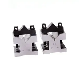 Acero endurecido de precisión Ángulo de 90 grados Juego de bloques en forma de V Herramienta de maquinista de calibre multiusos - Product Image 1