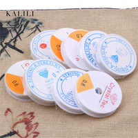 Accessoires de bijoux en ficelle élastique DIY, perlés, cristal transparent rond, 0,5-1,0 mm