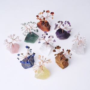 Arbre à argent en quartz rose fait main, tendance mode, base d'arbre porte-bonheur, cristaux de guérison, modèle artisanal, cadeau d'affaires, souvenir, <span class=keywords><strong>amour</strong></span> - Product Image 5