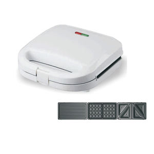 <span class=keywords><strong>Tostadora</strong></span> Eléctrica Automática para Sándwiches de 2 Rebanadas, con Termostato Ajustable, Placas Antiadherentes, 750W, Fácil de Usar - Product Image 2