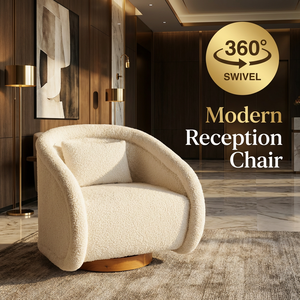 Prêt à expédier <span class=keywords><strong>Tissu</strong></span> Teddy 360 °   <span class=keywords><strong>Fauteuil</strong></span> <span class=keywords><strong>pivotant</strong></span> d'appoint, <span class=keywords><strong>fauteuil</strong></span> moderne <span class=keywords><strong>pivotant</strong></span> avec base en bois massif pour <span class=keywords><strong>salon</strong></span> et bureau à domicile - Product Image 3