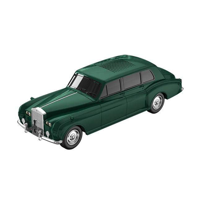 Retro Car for V5.3 Speaker with RGB LED Lighting AI Smart Wireless 5-10W Hi-Fi Sound Unique Desktop Home Decor Gift Men