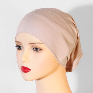 หมวกฮิญาบผ้าฝ้ายมาเลเซียเสื้อเจอร์ซีย์สีทึบสำหรับ2025ฮิญาบสำหรับผู้หญิงมุสลิม - Product Image 3