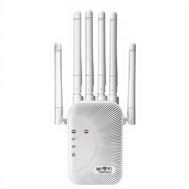 1200mbps Dual Band 5G/802.11ac 6 Antenna WiFi Signal Amplifier Repeater Home Extension