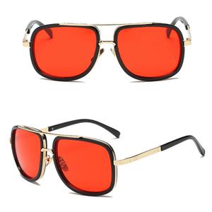 Super Cool Venta caliente <span class=keywords><strong>Iron</strong></span> Men Gafas de sol con <span class=keywords><strong>lentes</strong></span> de gradiente disponibles en oro rojo azul Marcos - Product Image 5