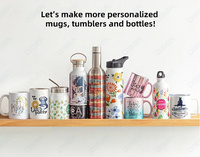 Presse à chaud numérique double station F270 pour sublimation de mugs 11oz et gobelets fins 20oz 30oz, personnalisation de logo