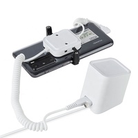 Soporte de Escritorio para Teléfono de Aleación de Aluminio de Alta Calidad con Interfaz USB-C, Alarma Antirrobo y Funciones de Carga para Móviles y iPad