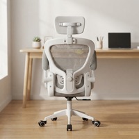 Chaise ergonomique en maille avec soutien lombaire et dossier réglable pour la maison, le bureau, le dortoir - Chaise d'ordinateur pour e-sport