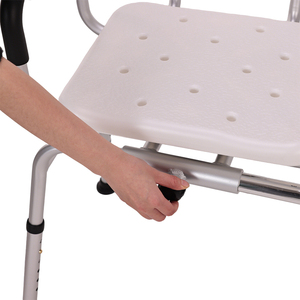 360 °   Silla de Ducha Giratoria y Deslizante, Banco de Transferencia Ajustable para Bañera, Almohadilla Antideslizante, Reposabrazos Impermeables, Capacidad de Peso de 350 LB, Silla de Baño - Product Image 6