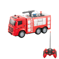 Camion d'arrosage à ordures RC, benne, arroseur en plastique, Construction de voiture, benne, télécommande, jouet, camion à benne