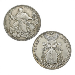 Moneda Conmemorativa Estilo Antiguo de 1 Scudo de los Estados Italianos de 1823 - León XII Sede Vacante, Regalos, Decoración del Hogar - Product Image 2