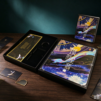 Boîte cadeau rigide de luxe à imprimé anime étoilé, boîte d'emballage personnalisée pour cartes de jeu, marchandises