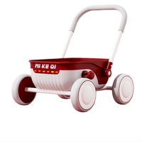 Poussette multifonctionnelle en plastique à quatre roues pour bébé, de 0 à 24 mois, capacité de 20 kg, légère, durable, avec poignée de poussée