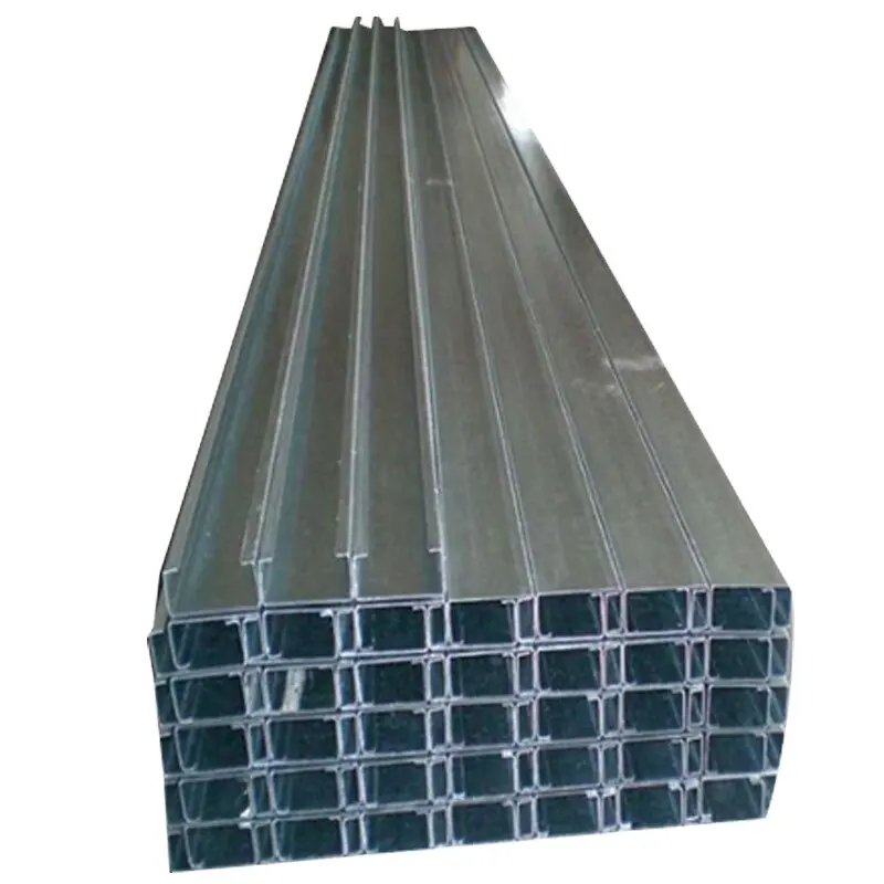 अनुकूलित गैल्वनाइज्ड सीप्यूरलिन स्टील चैनल मीटर और आकार माप उत्पाद