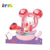Ensemble de maquillage pour enfants chauds valise jouet coiffeuse en plastique pour les filles
