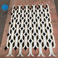 Carreaux de sol en marbre de dolomite grand format personnalisés, découpe au jet d'eau, imperméables, écologiques, durables, mosaïques pour cuisine commerciale