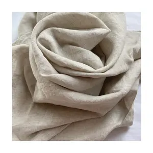 100% kain linen alami Perancis tenunan 100% kain linen mentah untuk kemeja set seprai tirai dengan kaya warna