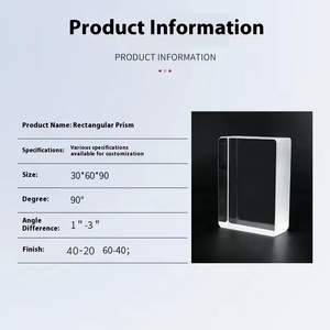 Lăng kính tách chùm hình chữ nhật Chất lượng cao 30*60*90 có bề mặt vật liệu quang học mịn và truyền ánh sáng tốt - Product Image 6