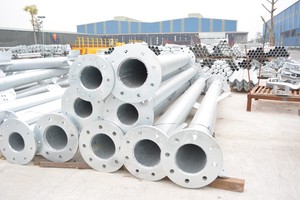 Mástil galvanizado de 60 metros, antena Tubular de 3 patas, torre de luz Solar para telecomunicaciones, V-COATING - Product Image 2