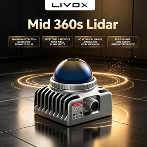 Livox Mid-360S LiDAR ระยะไกลสำหรับหุ่นยนต์เคลื่อนที่อัตโนมัติ - Product Image 1