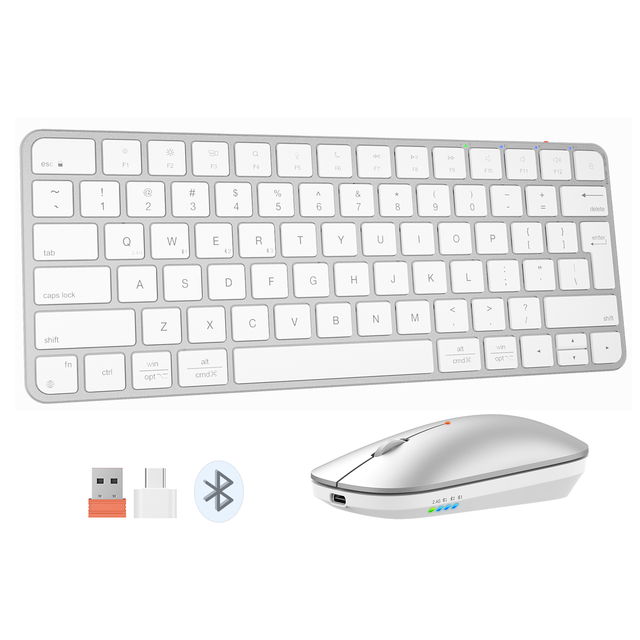 For Meetion C210 Mini Portable Ultra-Thin Mute Wireless Keyboard & Mouse Combo 2.4G for PC Tablet Notebook-for Mobile Computing