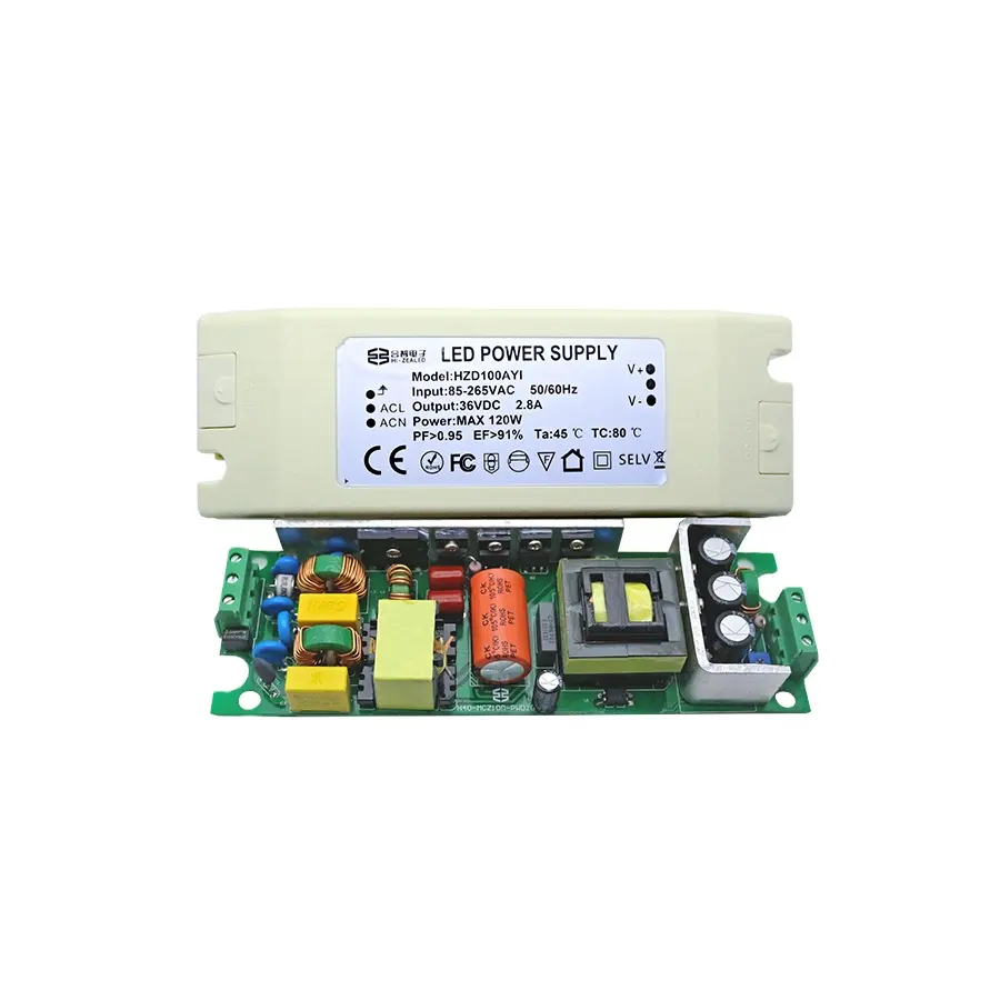 60W 70W 80W 90W 100W transformateur d'alimentation à découpage led tv 12 alimentation 24 volts