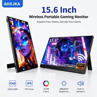 Proyección Inalámbrica de Pantalla de 15.6 Pulgadas IPS 1080P 60Hz LED con Altavoz Integrado, Monitor Portátil para Juegos con USB-C HDR, Extensor para Laptop