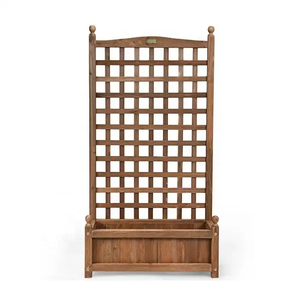 Letto da giardino rialzato <span class=keywords><strong>in</strong></span> <span class=keywords><strong>legno</strong></span> facilmente assemblabile fioriera rettangolare fioriera <span class=keywords><strong>con</strong></span> <span class=keywords><strong>traliccio</strong></span> - Product Image 3