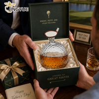 Ensemble de carafes à whisky au design unique de golf, en cristal de qualité supérieure avec texture sphérique, idéal pour les événements et récompenses des clubs de golf