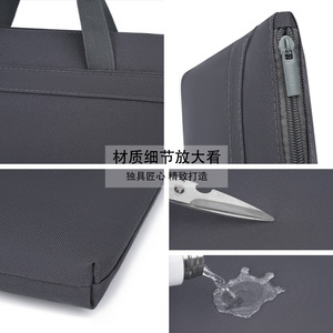 Oukeqi A4 Oxford Cloth Document Bag Simple Zipper Design Business Meeting Bag For Men Student Official Use Customizable Logo - Product Image 4