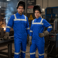 Combinaison ignifuge de sécurité haute visibilité réfléchissante pour le soudage, vêtements de travail FR, directement de l'usine